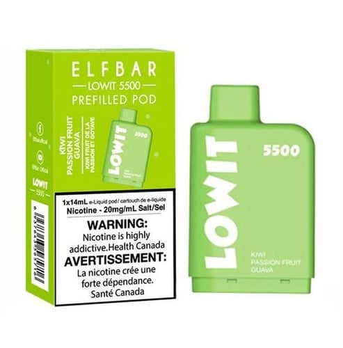 سحبة الف بار لويت 5500 موشة -Elfbar Lowit 5500 Puf...