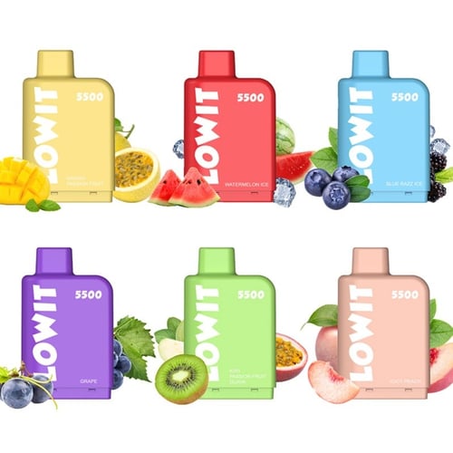 سحبة الف بار لويت 5500 موشة -Elfbar Lowit 5500 Puf...