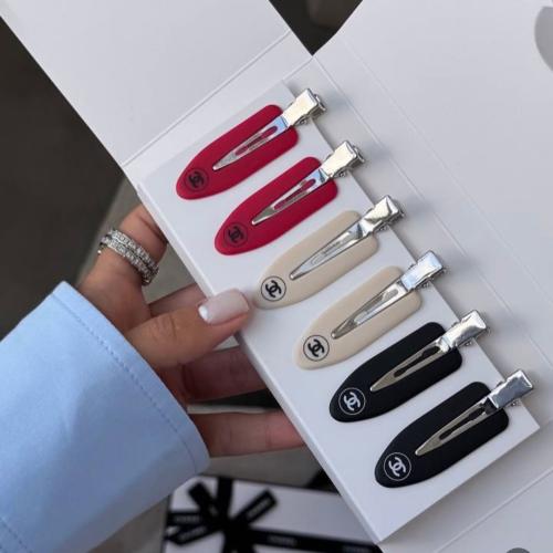 Chanel hair clips 3 colors