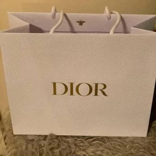 Original Dior bag, medium, with gold logo