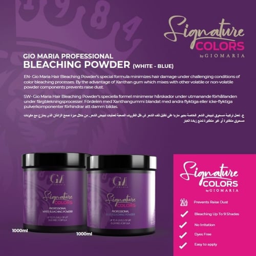 بودرة التفتيح الشعر لتحضير الصبغات باللون البربل ا...