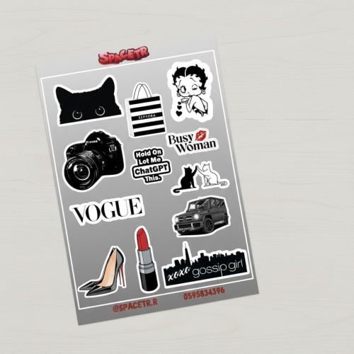 ستيكرز أسود | black