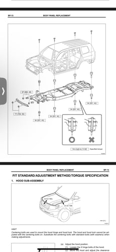 كتيب PDF طرق صيانة تويوتا لاند كروزر بنزين و ديزل...