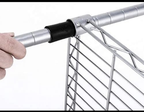 ارفف كروم سلكية 200 كجم/رف | 200×90×60 سم — 4 طبقا...