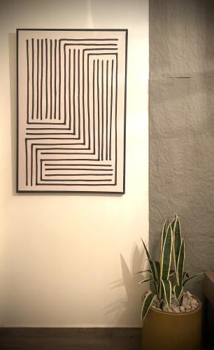 لوحة بخطوط بارزة 130x83
