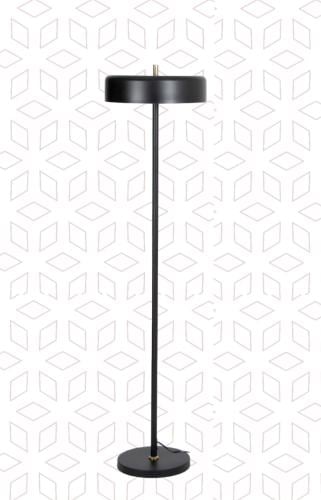 Modern industrial black floor lamp