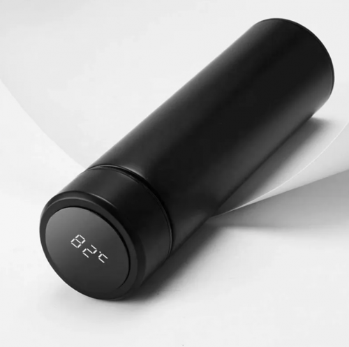 حافظة مشروبات بمقياس حرارة اليكتروني