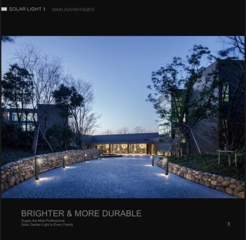 اضاءة طاقة للممرات والحدائق