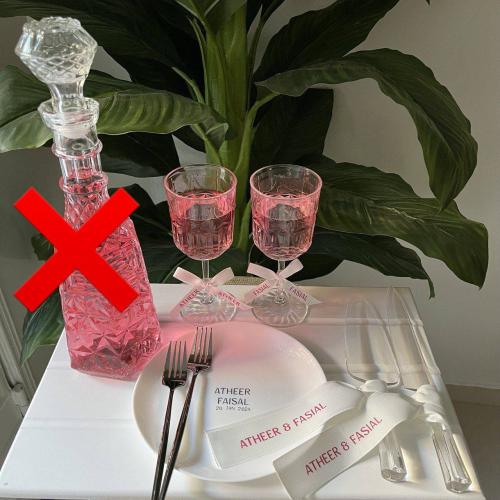 طقم كيك كرستال