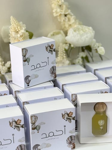 عطر 30 مل مع علبة وطباعة يوفي - 12 حبة