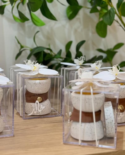 مبخرة رخام في علبة آكريلك - 12 حبة