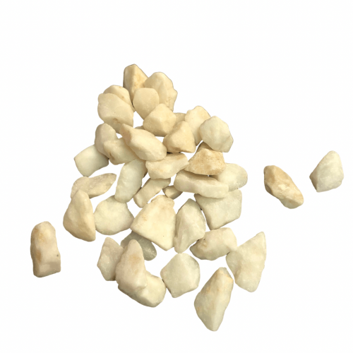 حجر ديكور لون ابيض حجم صغير ( وزن 310g )