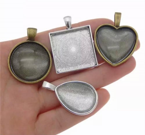 قوالب قلاده / قالب تعليقات حديد مع غطاء شفاف لاستخ...