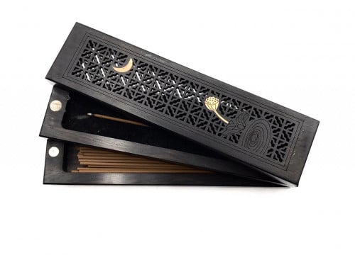 ‏مبخرة ذكيه شكل فاخر مقاس صغير مع حامل اعواد عود م...