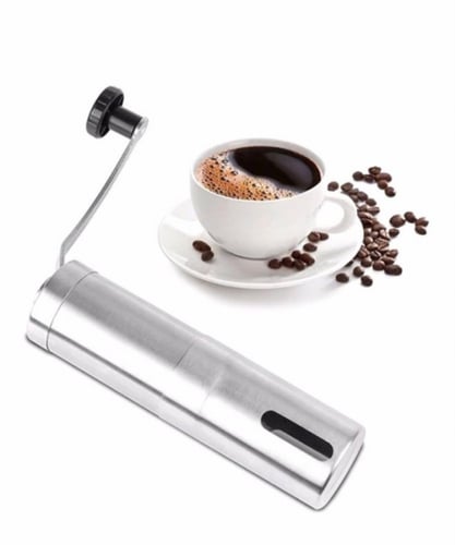 مطحنة يدوية مخروطية الشكل من الستانلس ستيل