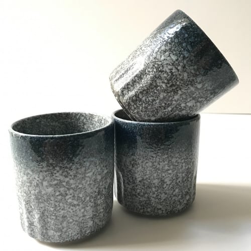 كوب سراميك مرقط أزرق 130 مل