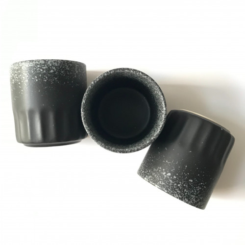 كوب سراميك مرقط أسود 130 مل