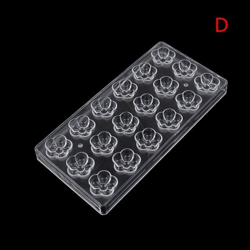 قالب شوكولاته بلاستك ورد