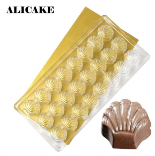 قالب شوكولاته بلاستك اصداف