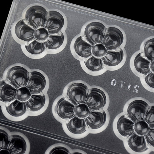 قالب شوكولاته بلاستك ورد