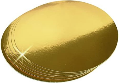 10 قواعد كيك ذهبي 12 انش