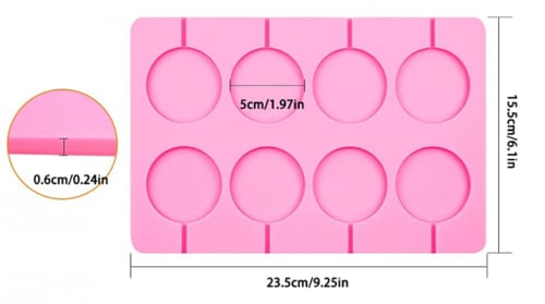 قالب مصاصات 8 فتحة