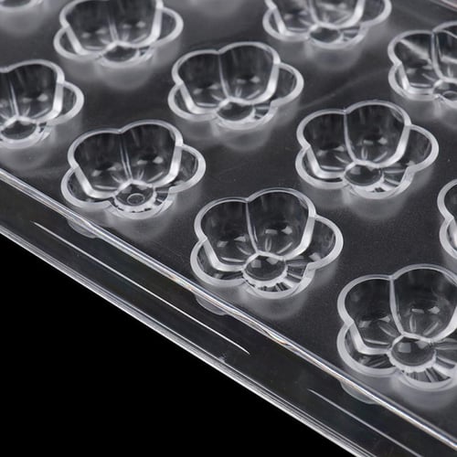 قالب شوكولاته بلاستك ورد