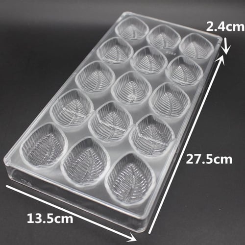 قالب شوكولاته بلاستك ورق شجر