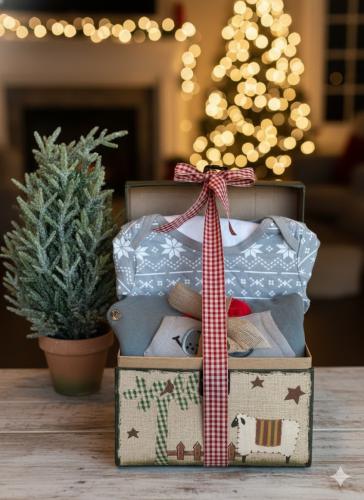 هدايا موليد…صندوق ريفي. طقم خروج تعليف انيق . كرت...