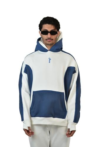 Hoodie White Double cap