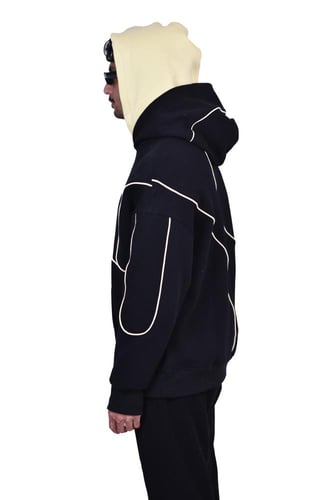 Hoodie Back Double cap light yellow | هودي دبل كاب...