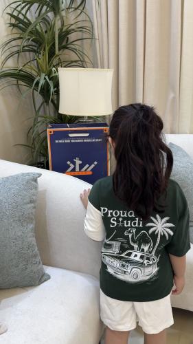 طقم تيشرت اليوم الوطني اوفر سايز