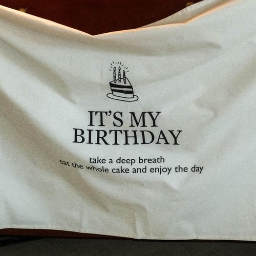 لوحة قماشية- birthday poster
