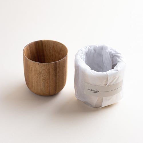soft wood cup - كوب