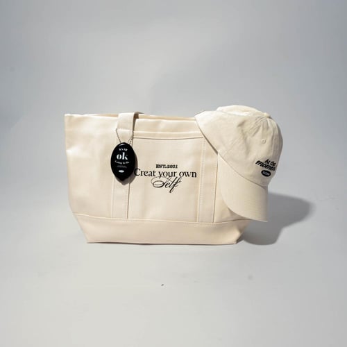 create your own self tote bag - begie