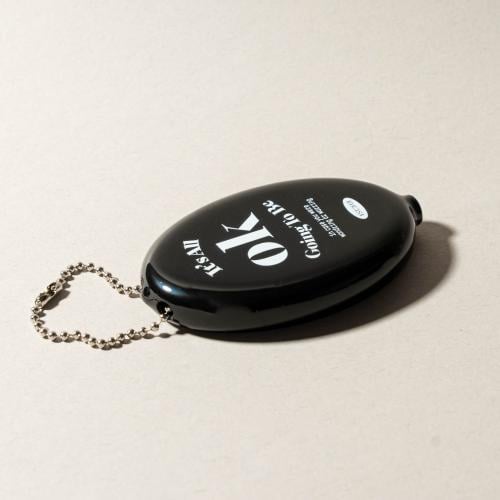 wallet case silicone coin-bLack