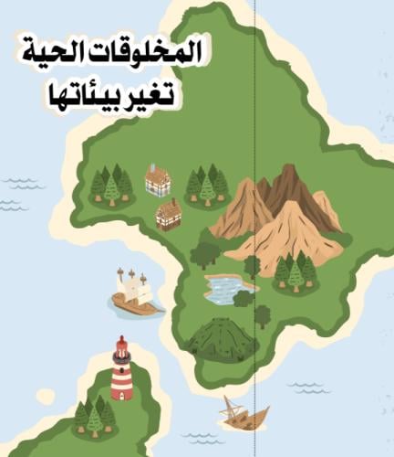 مطوية المخلوقات الحية تغير بيئاتها | pdf