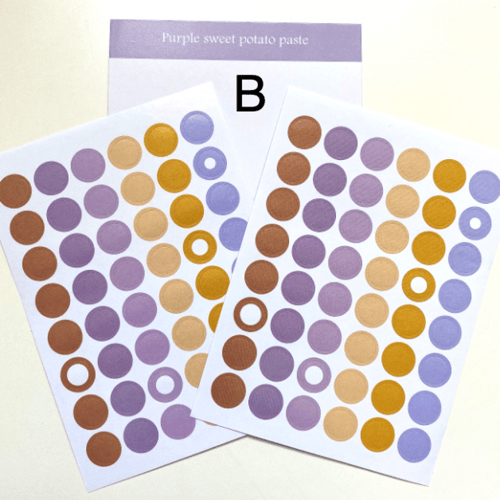 مجموعة ملصقات دائرية