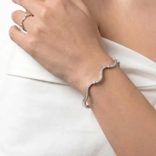 Wave bracelet Silver