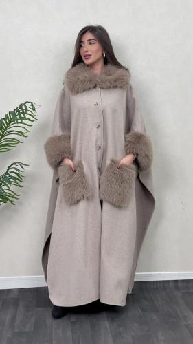 كاب طويل جوخ بفرو