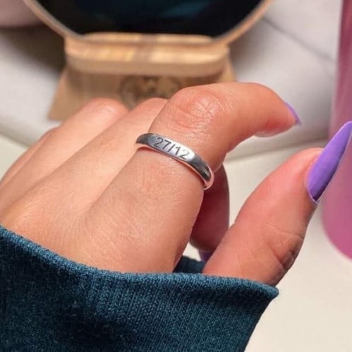 خاتم تاريخ - فضه خام إيطالي عيار 925