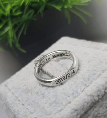 خاتم تاريخ - فضه خام إيطالي عيار 925