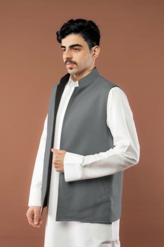 سديري جوخ لون اسود - رمادي