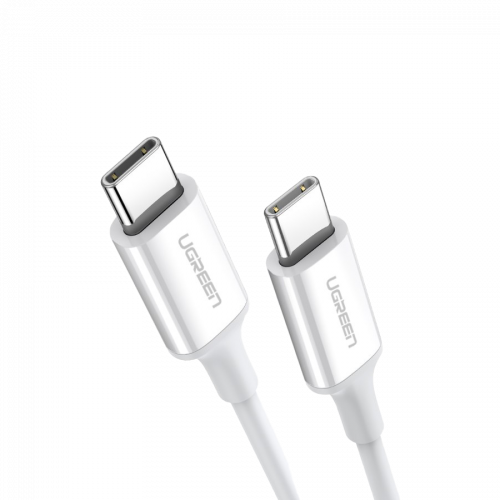 سلك شاحن يوجرين من USB-C إلى USB-C بطول 2 م - أبيض