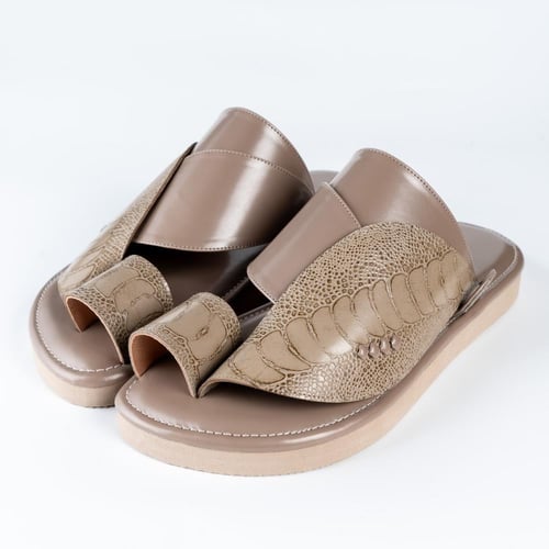 حذاء ساق النعام طبيعي