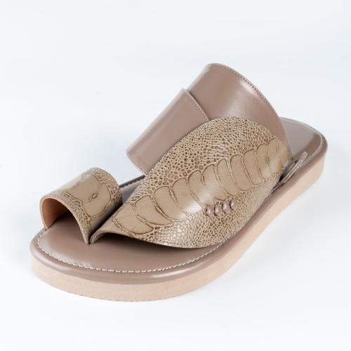 حذاء ساق النعام طبيعي