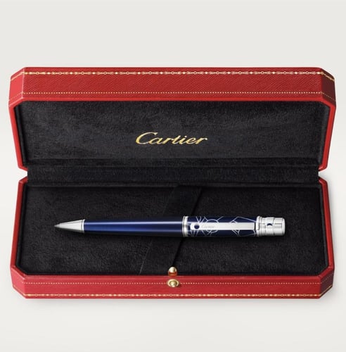 قلم كارتيه سانتوس كحلي