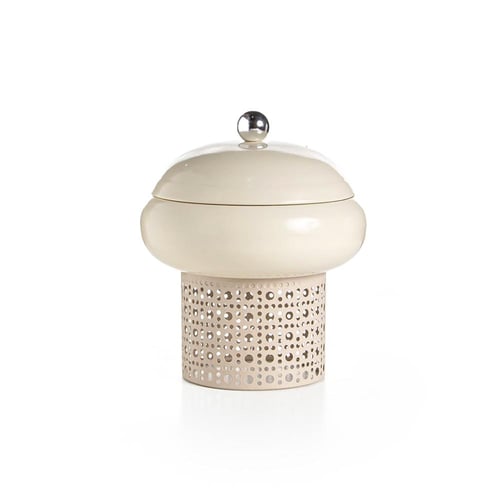 علبة حديد مرتفعة مع غطاء