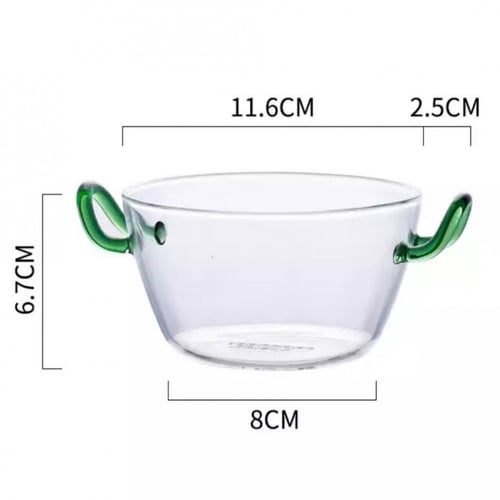 إناء زجاجي بممسك