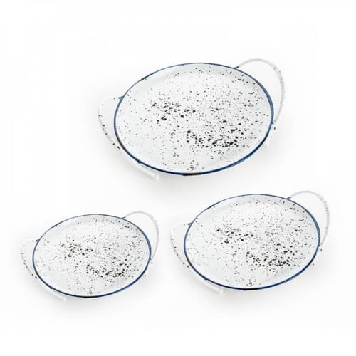 صحن تقديم حديد كبير